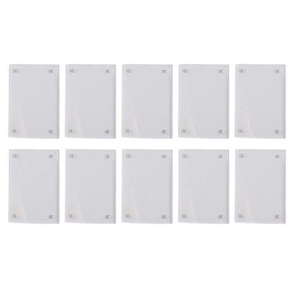 10 Pack Double Sided Acrylic Magnetic Photo Frames for Various Sizes