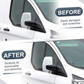 Right Side Rearview Mirror Cover Cap White for Ford Transit Custom (2012–2023)