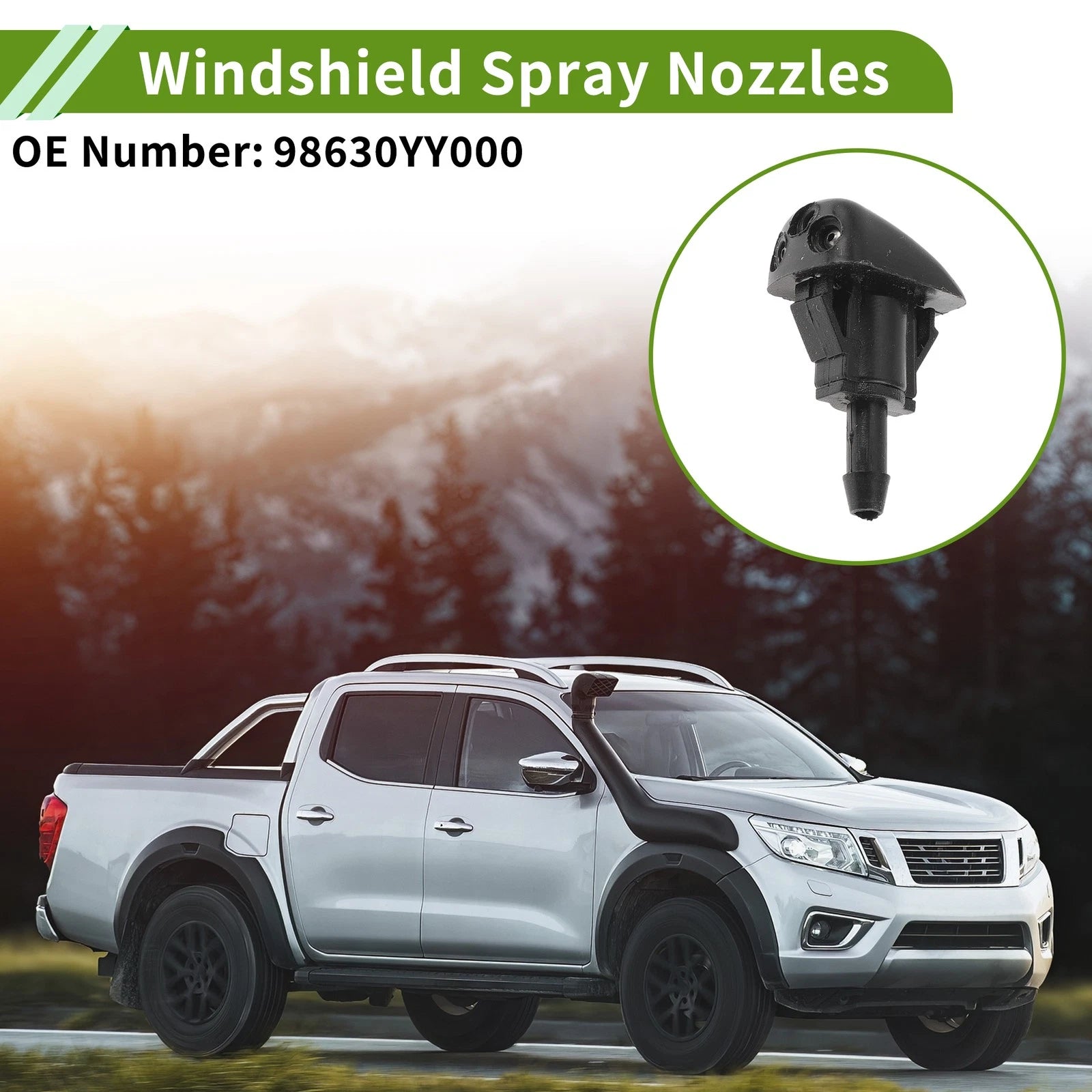 Windshield Washer Nozzle Set for Honda (No. 98630YY000)