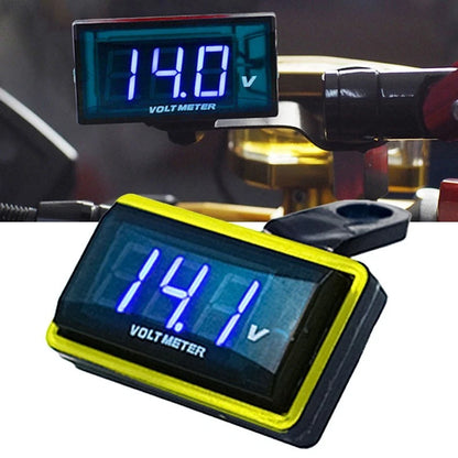 12V Voltmeter for Motorcycle Moped Scooter (Large Electronic Display)