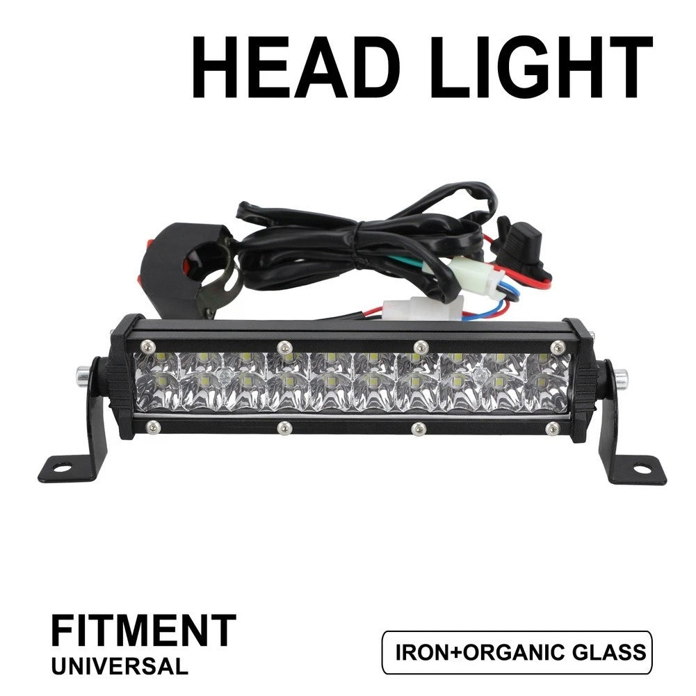 Black LED Light Bar for Motorcycle (23x15x15cm)
