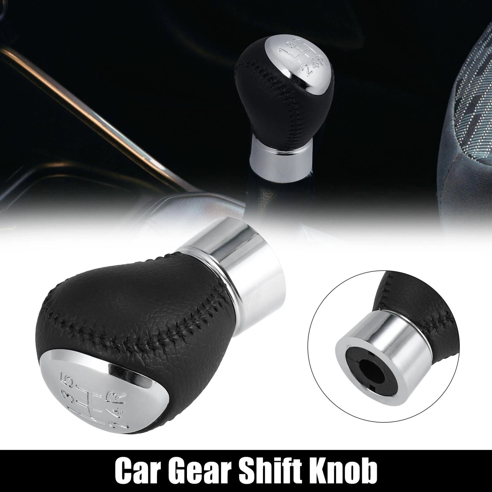 Gear Shift Knob Replacement for Mazda 3 5 6 RX8 323 626 (Black) (2004–2012)