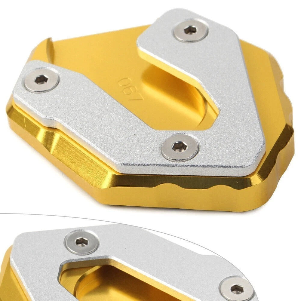 CNC Kickstand Side Stand Enlarger Plate for Yamaha MT09 Tracer (2015–2017)