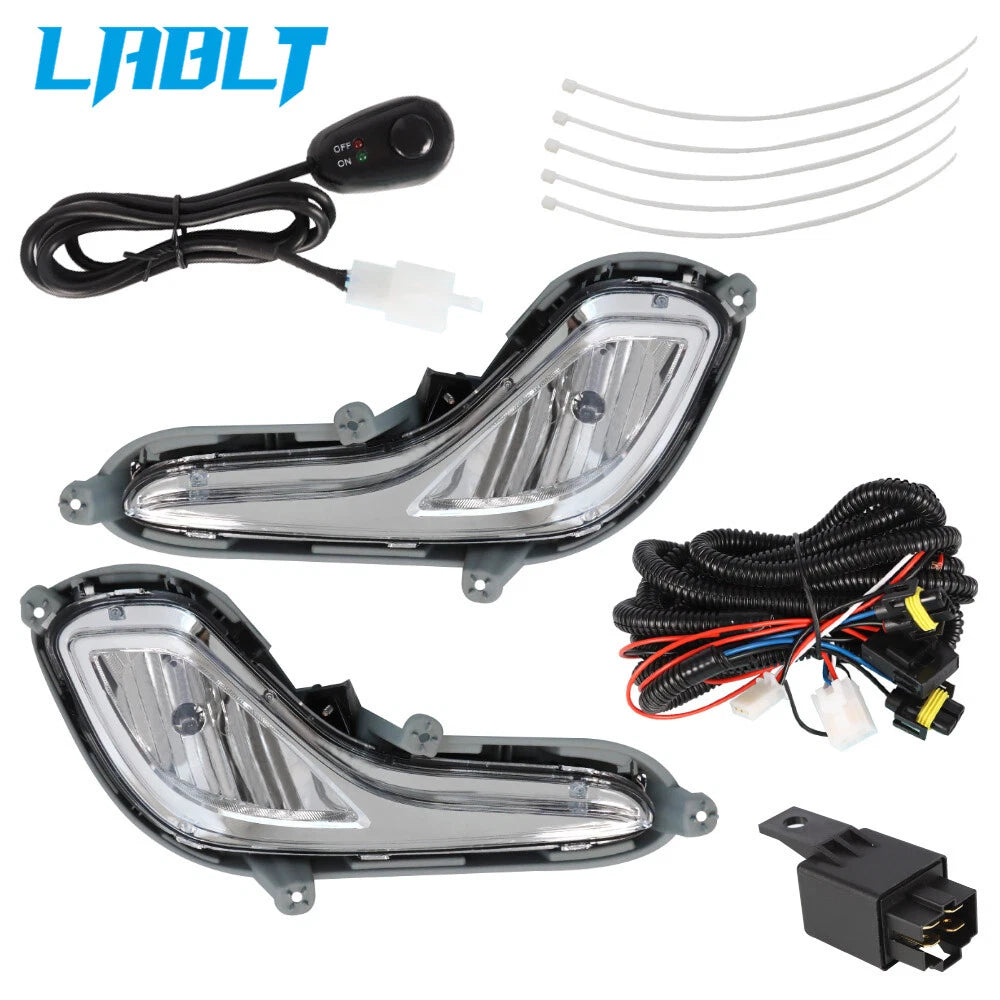 Set of 2 Front Fog Lights for Hyundai Accent (2014–2015)