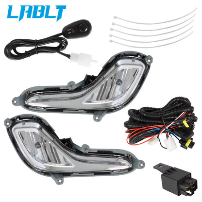 Set of 2 Front Fog Lights for Hyundai Accent (2014–2015)