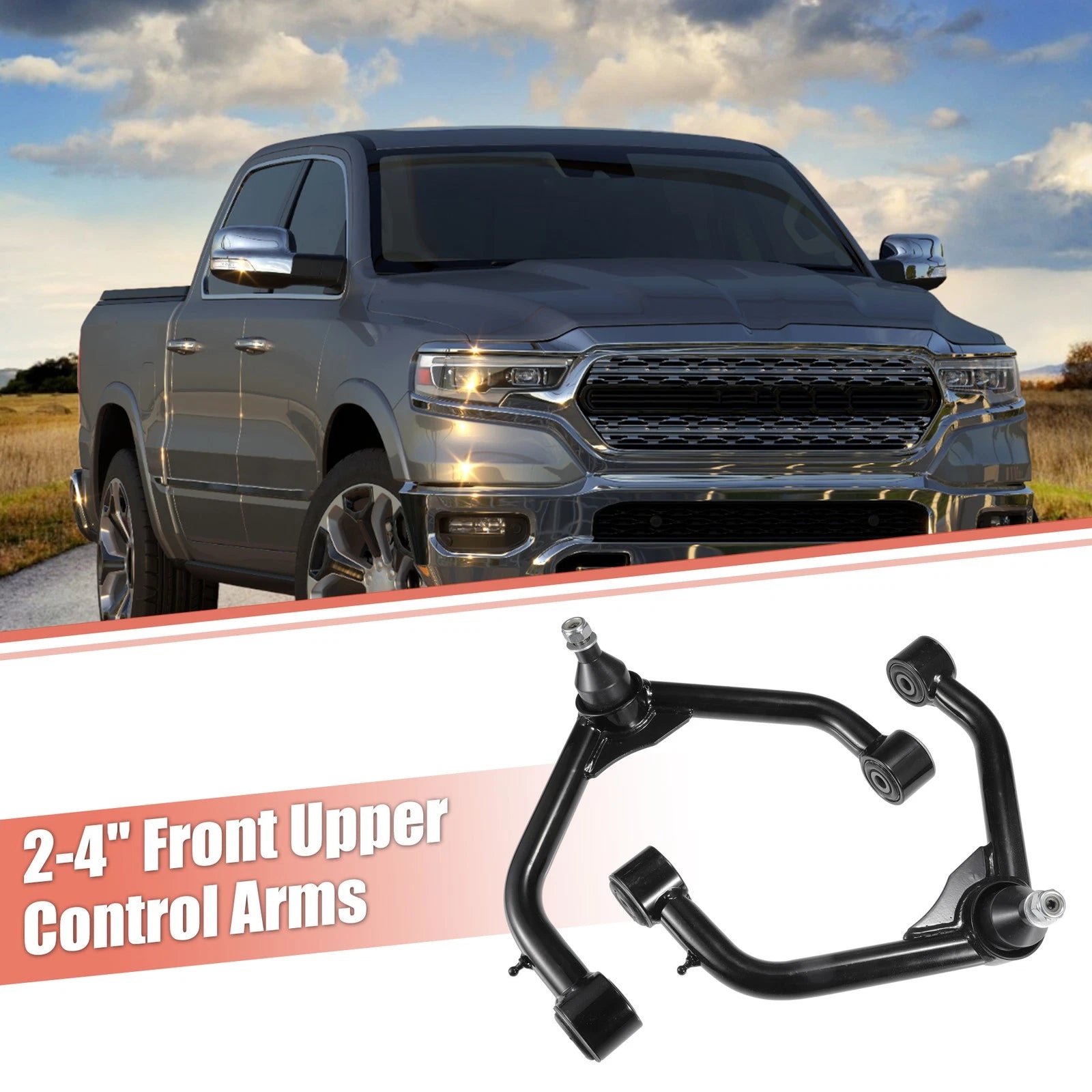 2x Front Upper Control Arms Left Right for Dodge Ram 1500 (2006–2023)