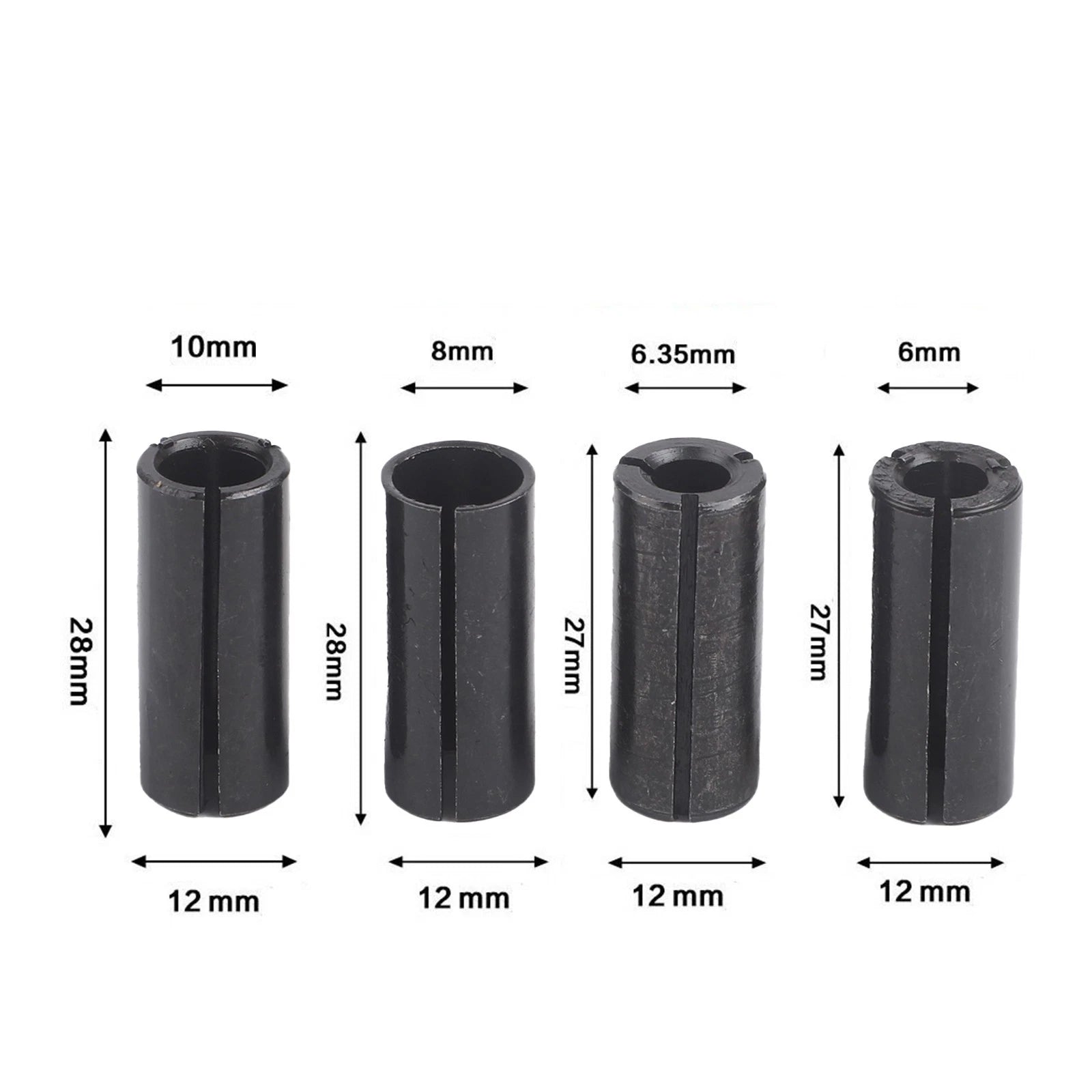 Set of 4 Conversion Collet Adapters for Automotive Applications