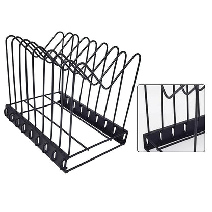 Adjustable 8-Section Desk Organizer for File Storage