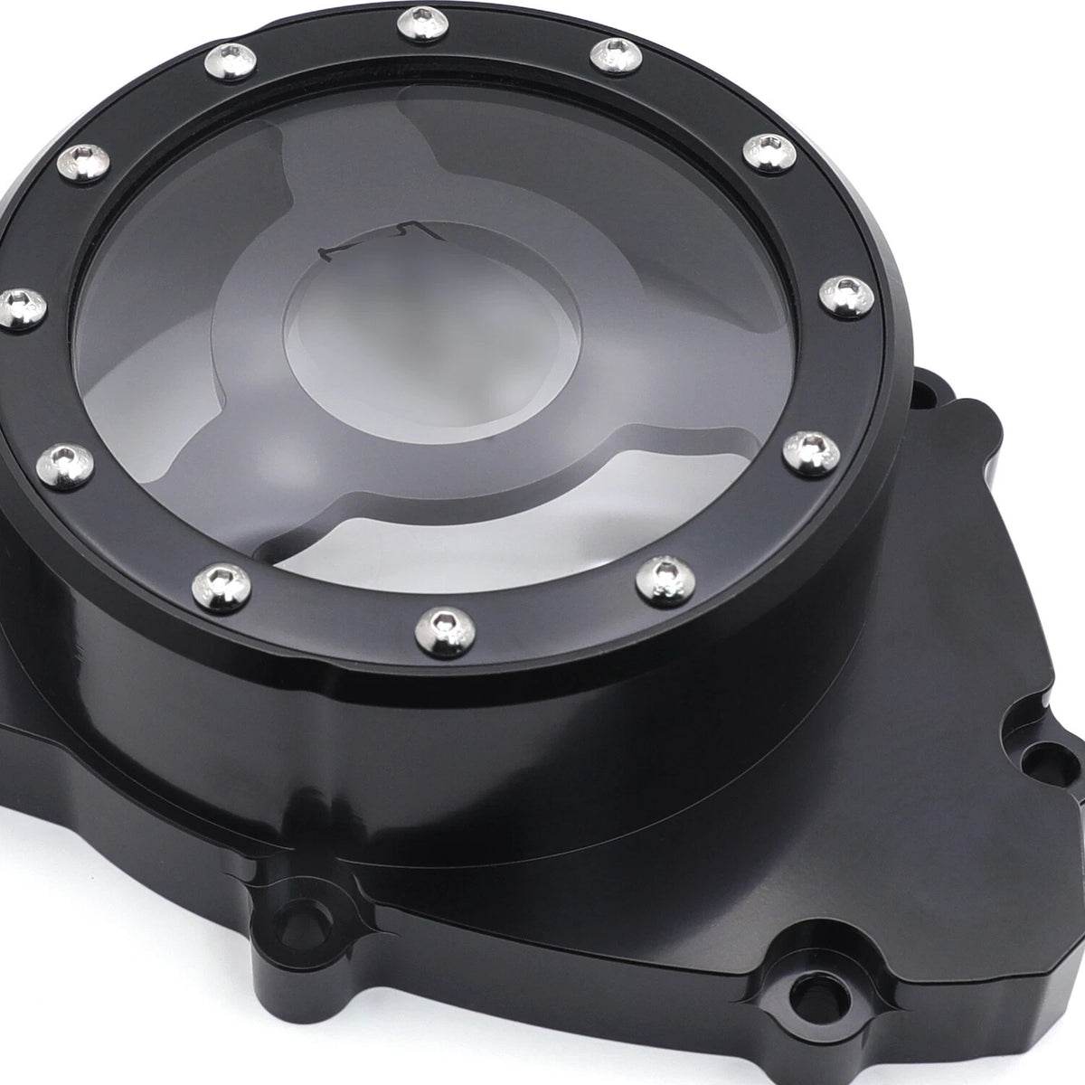 Black Clear Stator Engine Cover Crankcase Left for Yamaha YZF R1 (2009–2014)