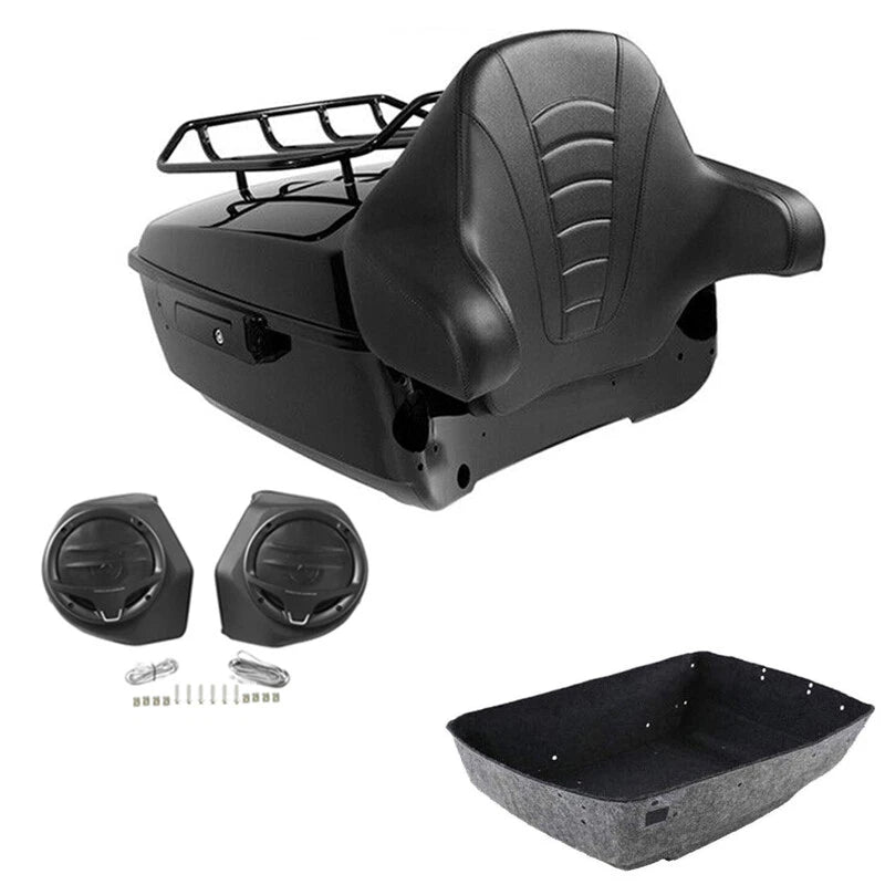 Trunk Rack Backrest Speakers for Harley Electra Glide (2014–2026)