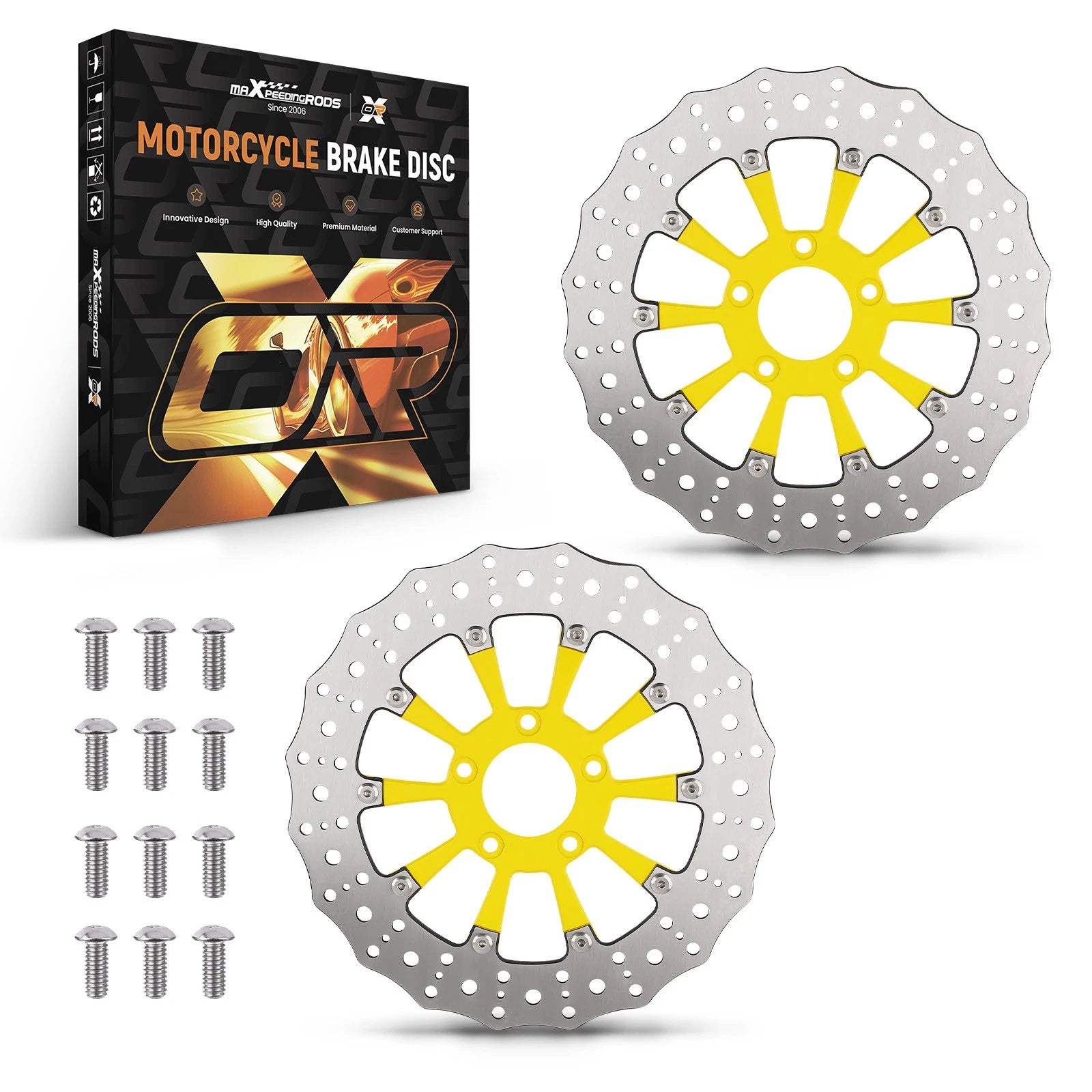 Floating Front Brake Rotor Disc Kit for Harley-Davidson Softail (2015–2024)