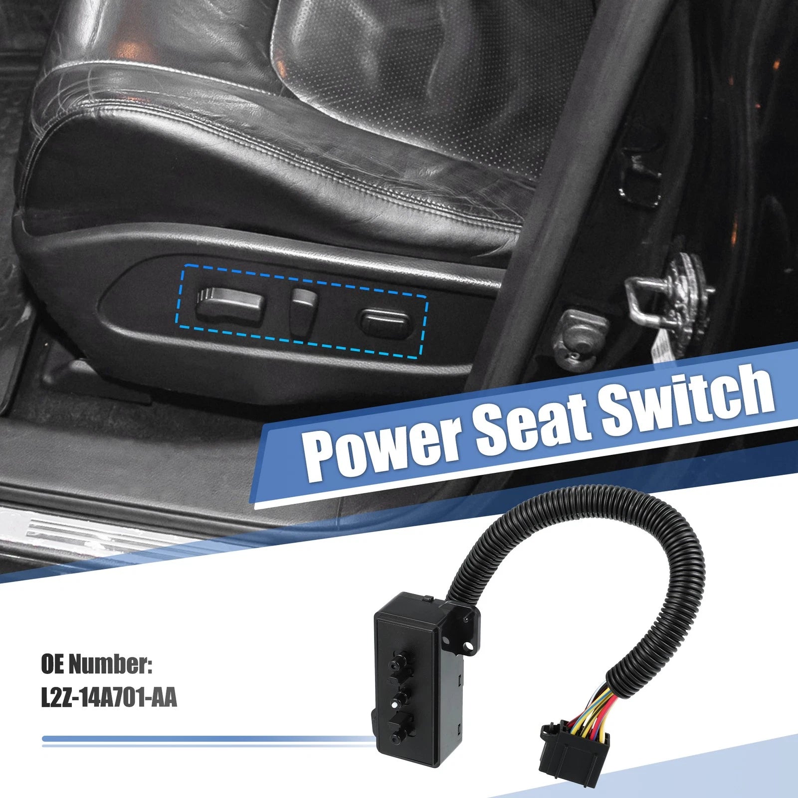 Power Seat Adjuster Switch Replacement for Ford F-150 2004–2008 Explorer 2002–2005