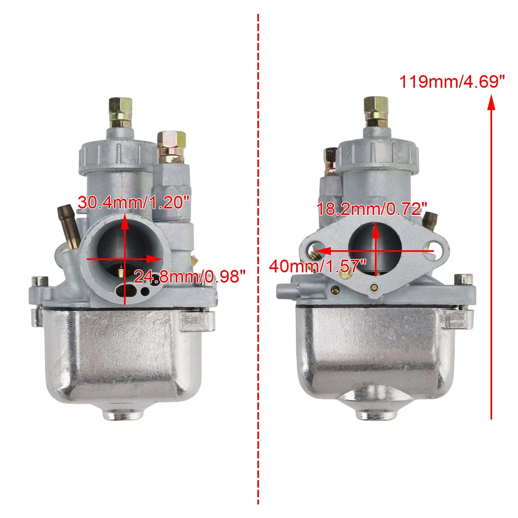 19mm Carburetor for Simson S50 S51 S53 S60 S70 S80 S83 SR50 SR80 (1970–2023) 13149-00S