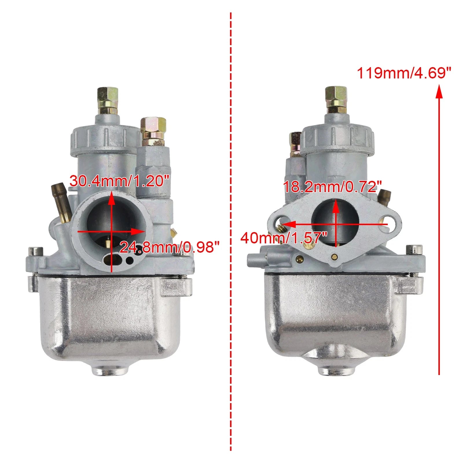 19mm Carburetor for Simson S50 S51 S53 S60 S70 S80 S83 SR50 SR80 (1970–2023) 13149-00S