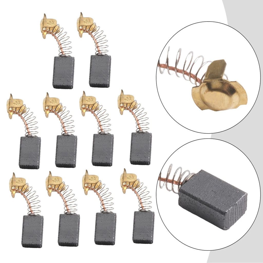 10Pcs Carbon Brushes for Angle Grinder (42mm)