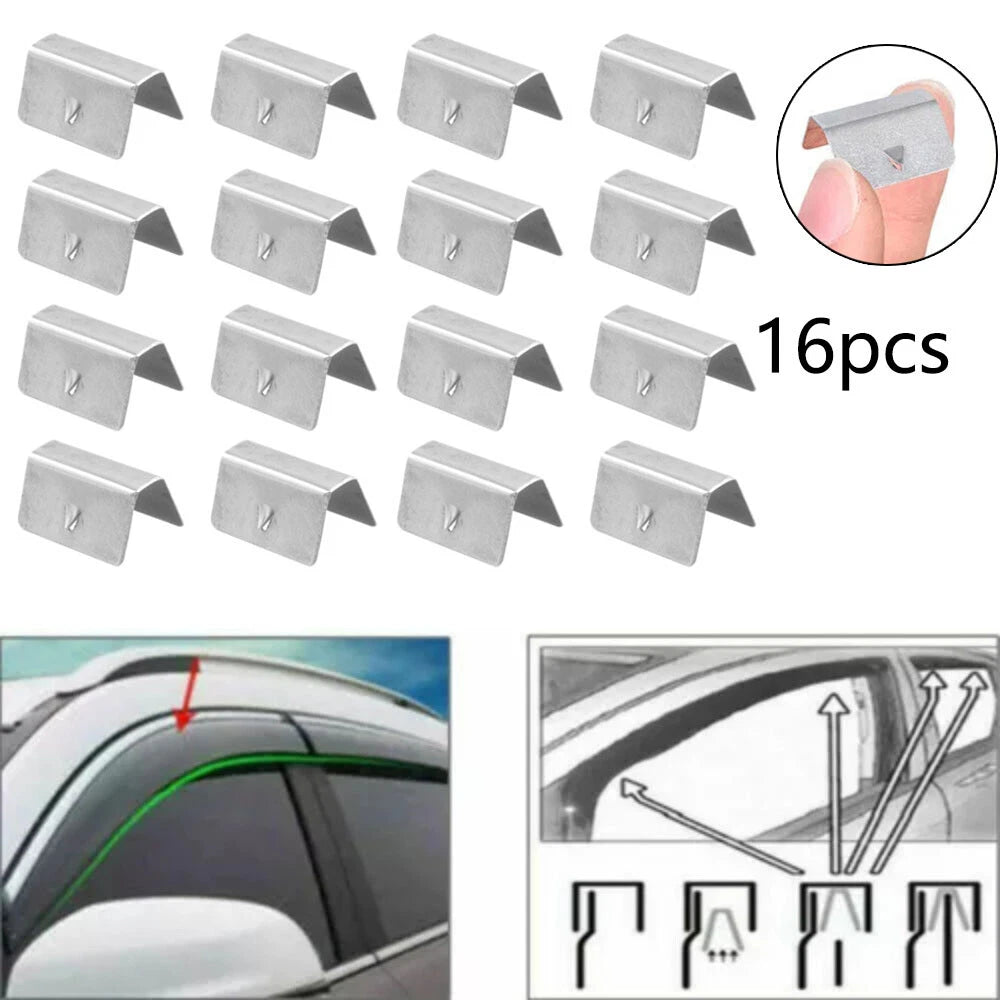 16pcs Wind Rain Deflector Clips for Heko G3
