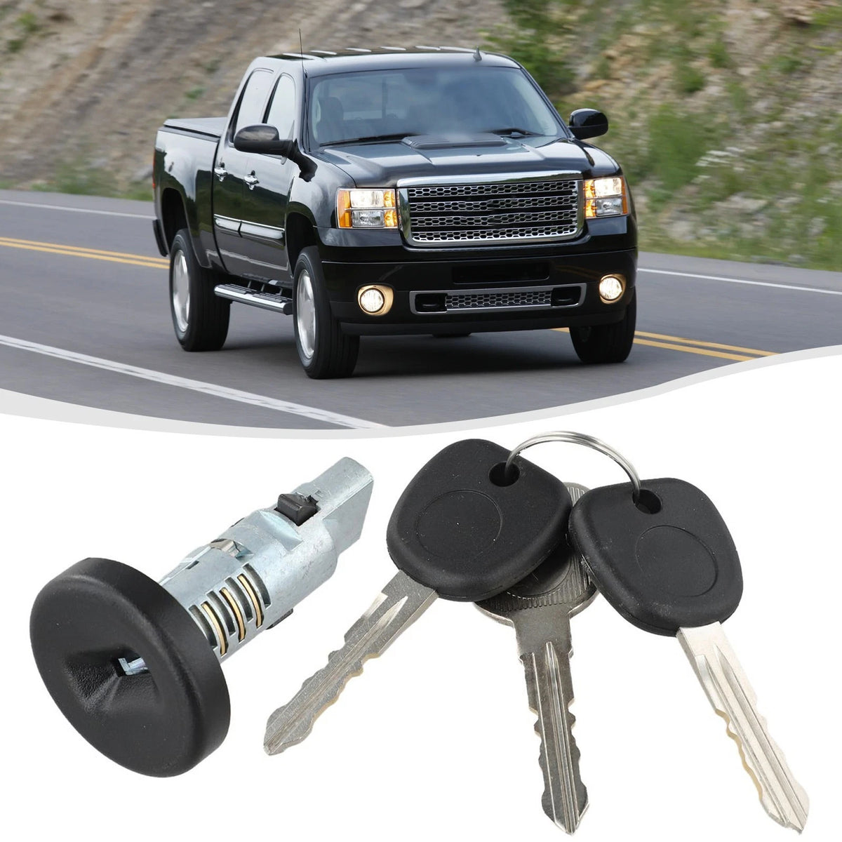 Complete Ignition Switch Lock Cylinder Set for Chevrolet GMC