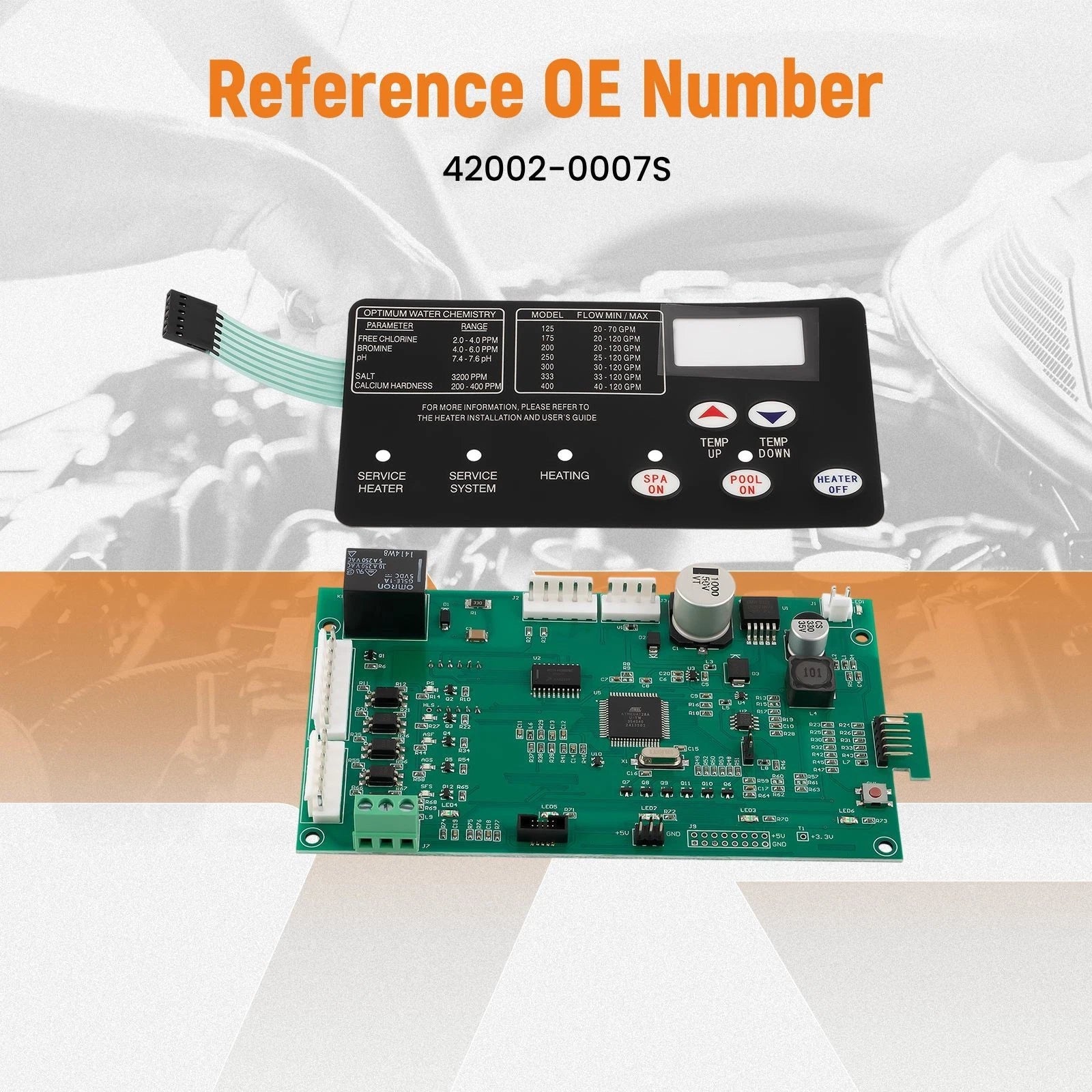 Control Board Kit w/ Switch Pad for MasterTemp SR200HD (NA/LP) 42002-0007S