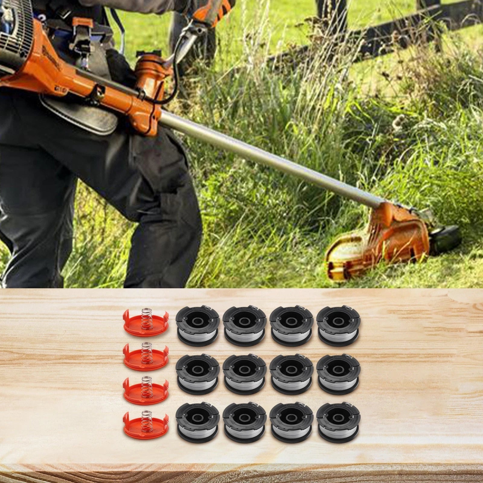 Set of 12 Pre-wound Spool Replacement Spools for Easy Installation