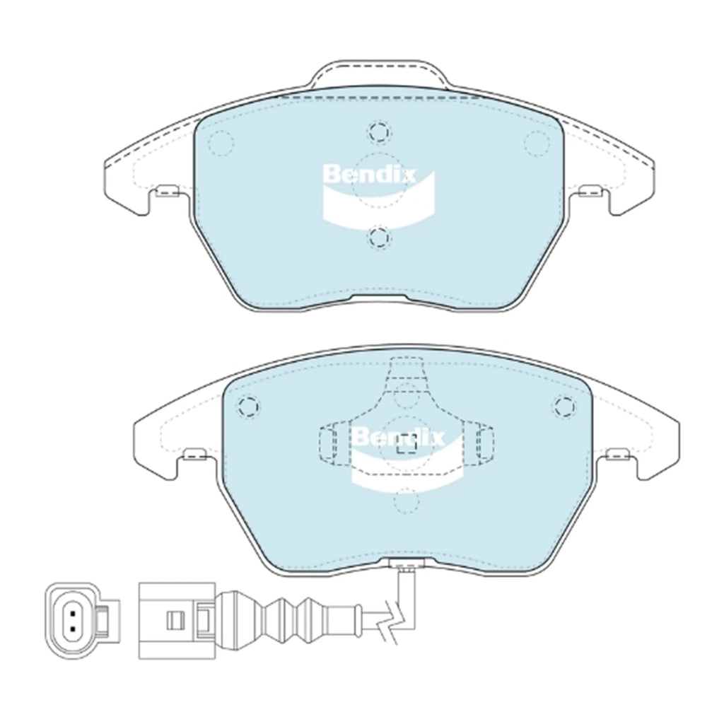Bendix GCT Front Disc Brake Pad Set for Skoda Octavia 1Z (2007–2010)
