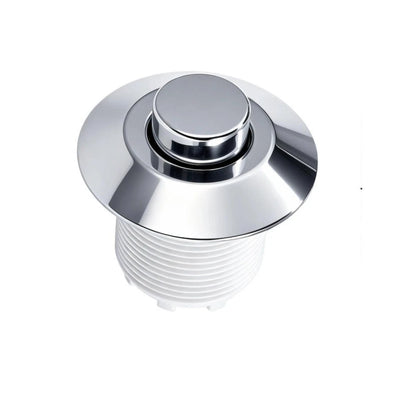 Toilet Air Flush Button Repair Part Chrome Finish for Bathroom