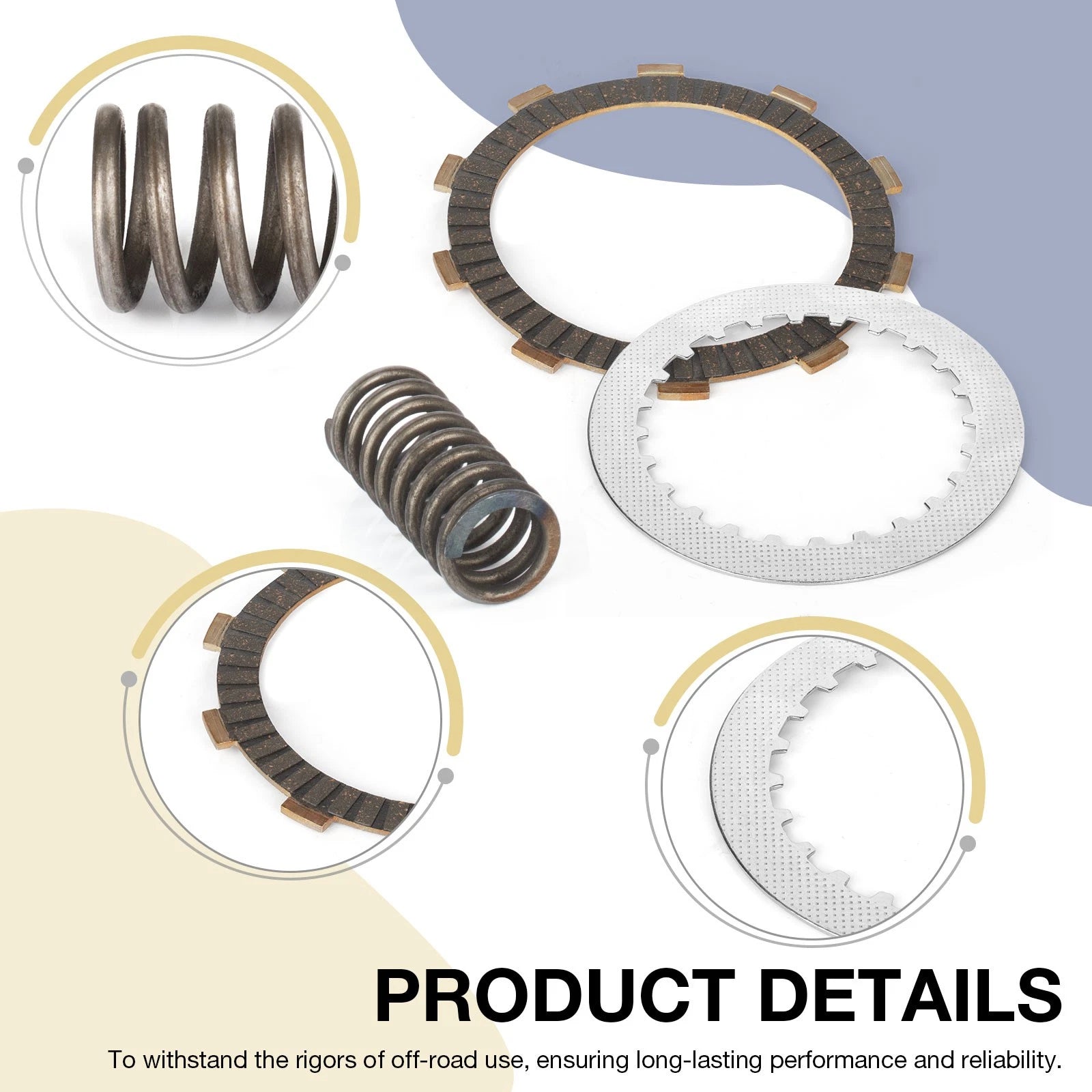 Clutch Friction Steel Plates Kit for Honda Shadow Spirit 750 VT750C2F (2007–2014)