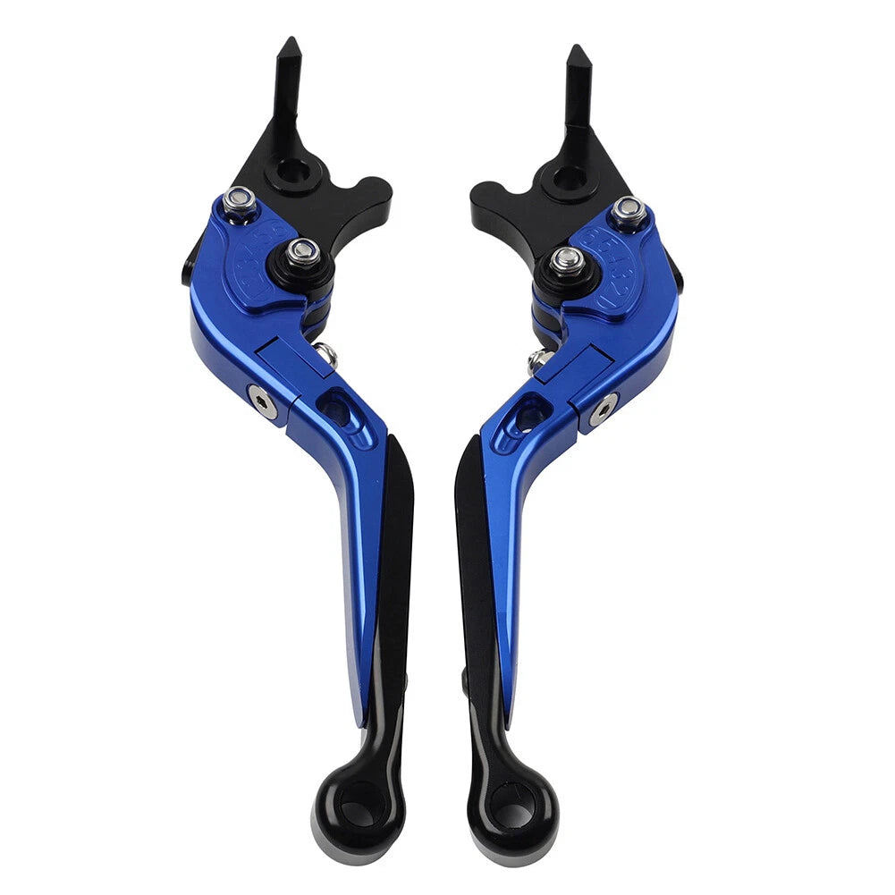 Blue Extendable Brake Clutch Levers for Daytona 675 (2013–2016)