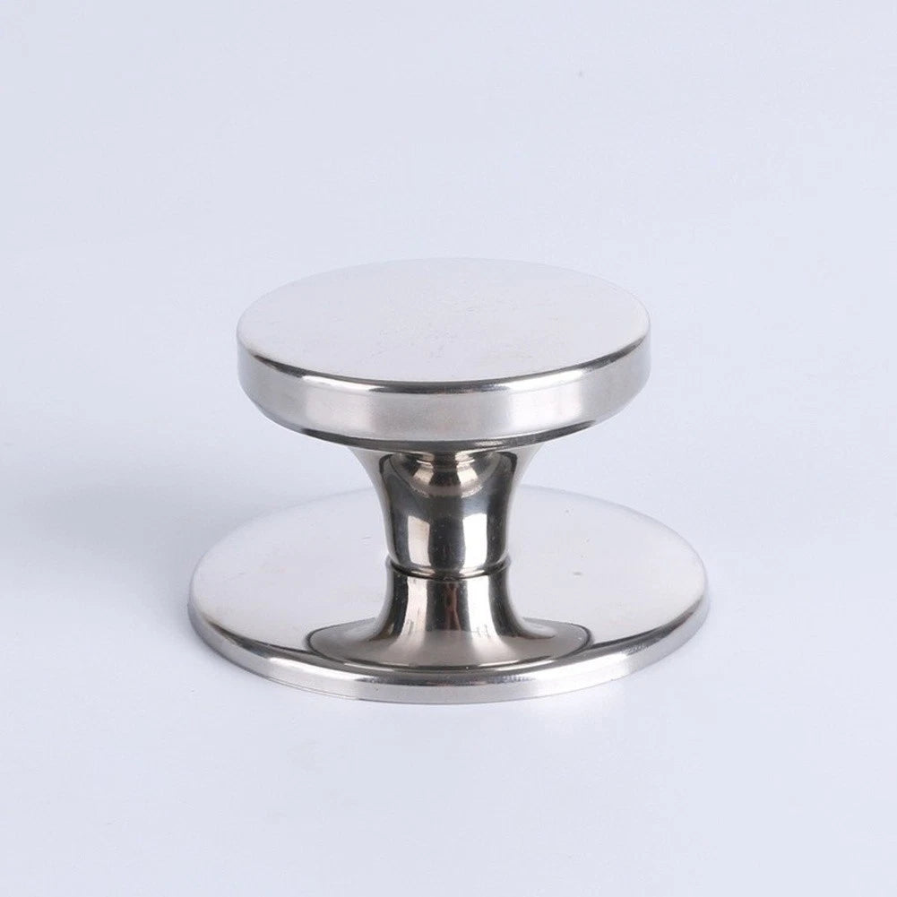 Set of 4 Stainless Steel Pot Lid Knobs with Screws