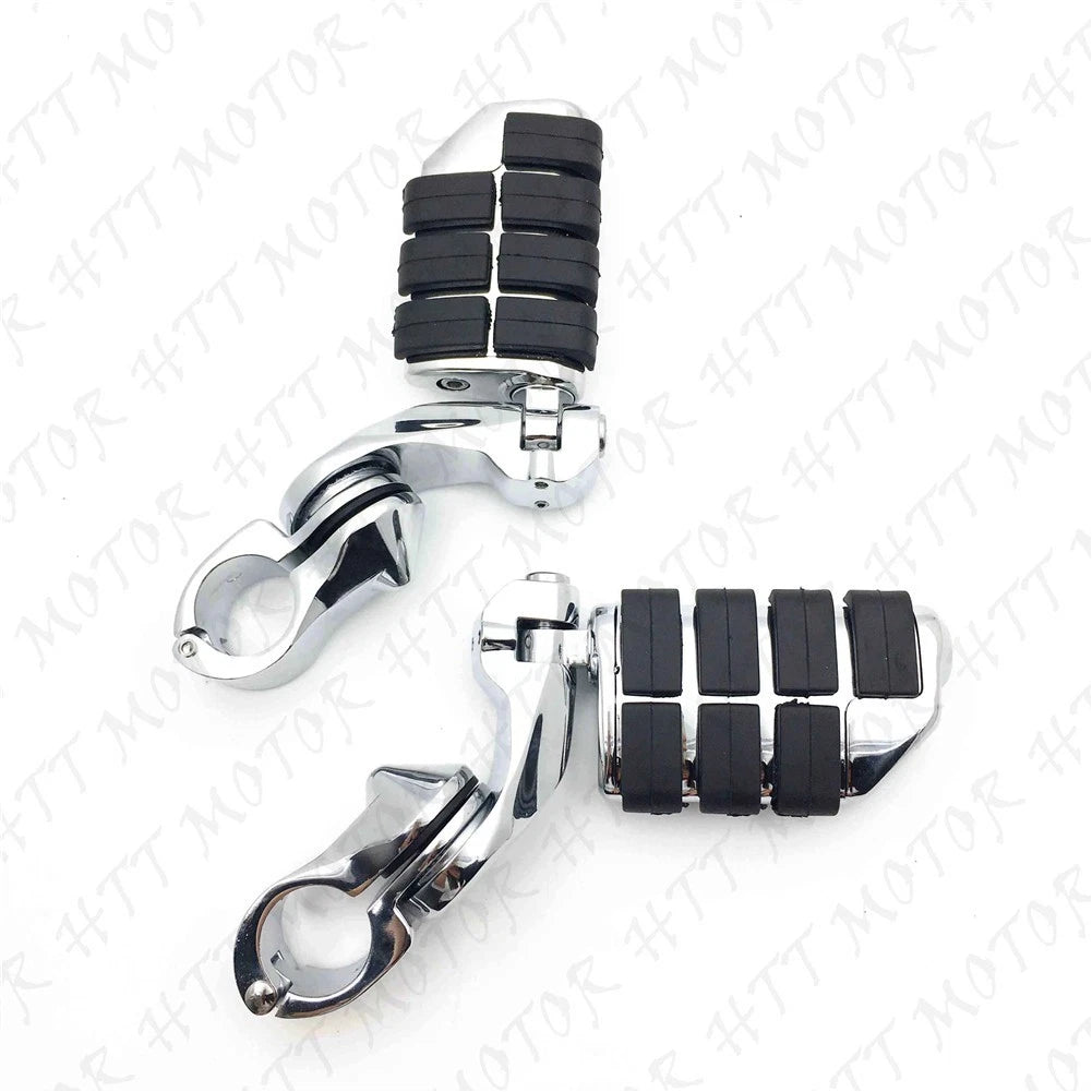 Chrome 2.5" Short Foot Peg Kit for Honda Valkyrie 1800 (2004)