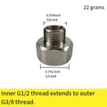 Brass Pipe Adapter for Kitchen Hot and Cold Water (Rust Resistant)