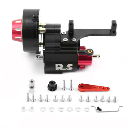 2 Speed Shiftable Transmission Gearbox for Axial SCX10/SCX10 II/SCX10 III (1/10)