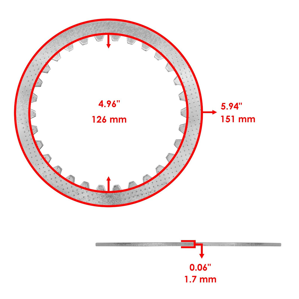 Clutch Friction Plates With Springs for Honda VT1300CT Interstate 2010-2015