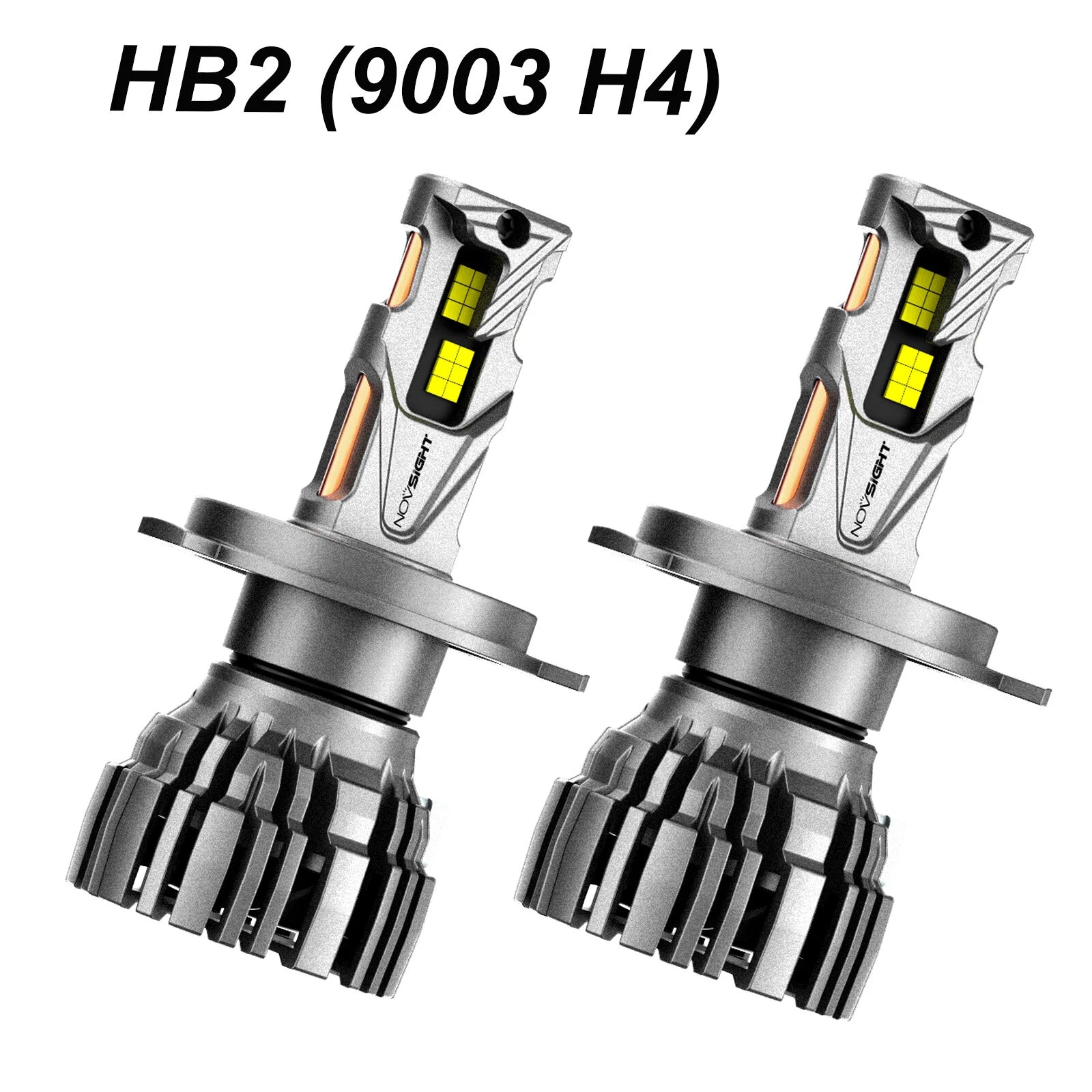 2X H4 LED Headlight Bulbs 140W 30000LM 6500K Conversion Kit
