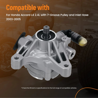 Power Steering Pump for Honda Accord L4 2.4L (2003–2005) 56110-RAA-A01