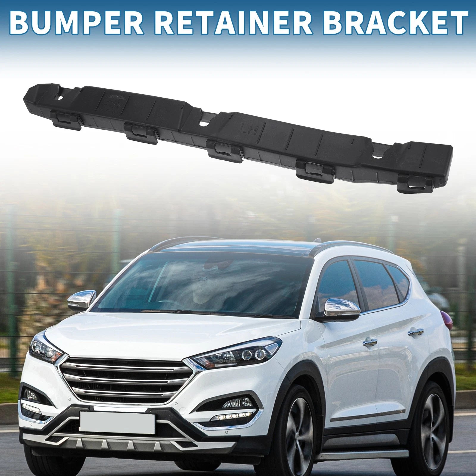 Left Rear Bumper Retainer Bracket Replacement for Hyundai Santa Fe (2019–2020)