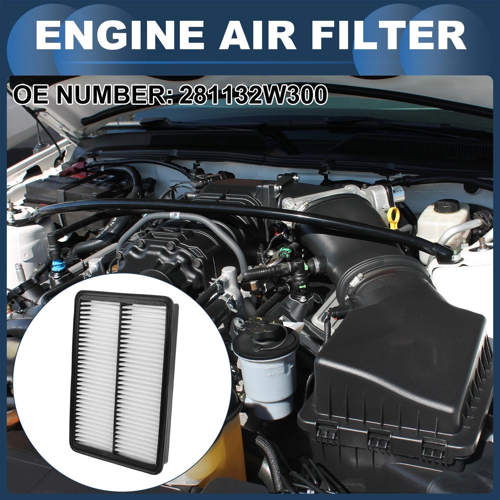 Engine Air Filter Replacement for Hyundai Santa Fe Sport (2013–2017)