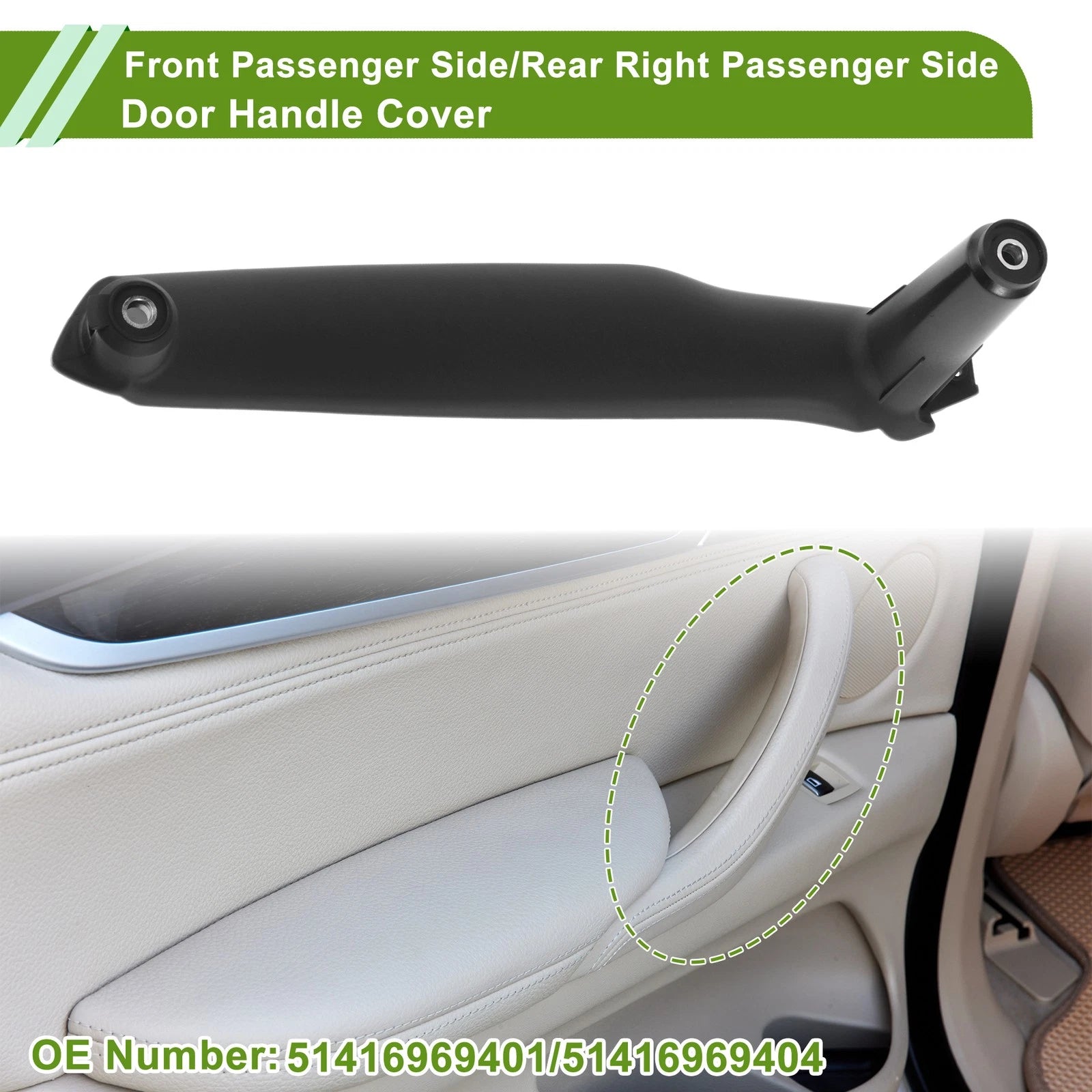 Door Panel Handle Pull Trim Cover for BMW X5 E70 (2008–2013) No. 51416969402