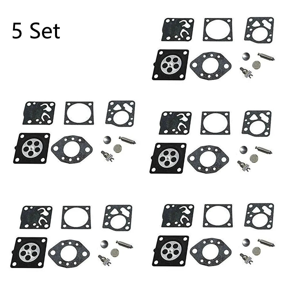 Set of 5 Carburetor Rebuild Kits for Stihl 020 024 028 (RK-13HU RK-14HU)