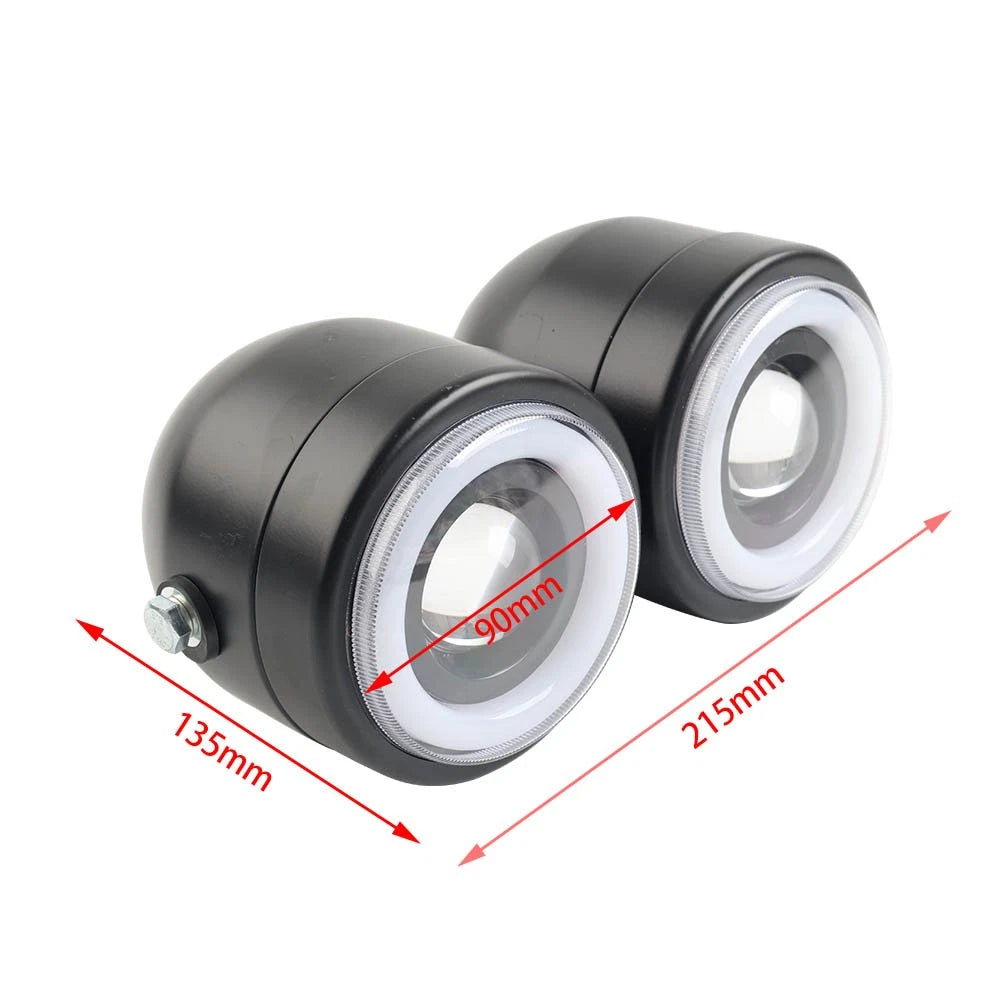 Twin Headlight Dual Lamp for Harley Street Fighter (Universal)