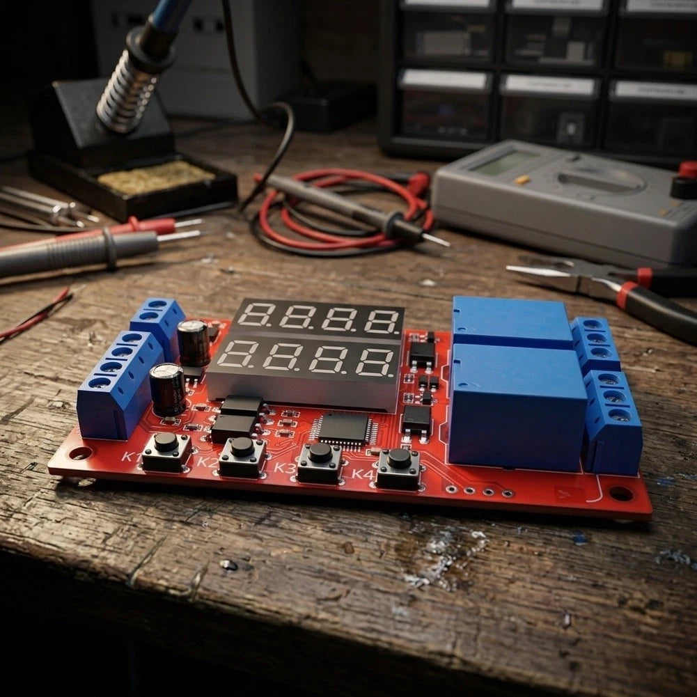 Dual Channel Time Delay Switch for Precise Task Scheduling