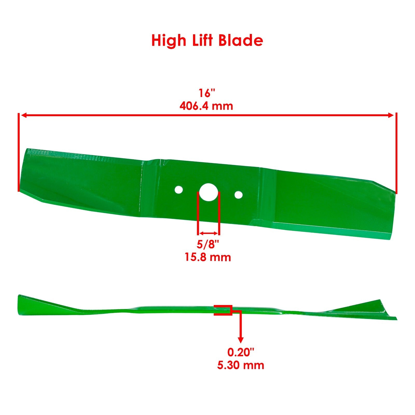 Deck Blade with Nut Replacement for Cub Cadet Enforcer 44 (2000–2000)