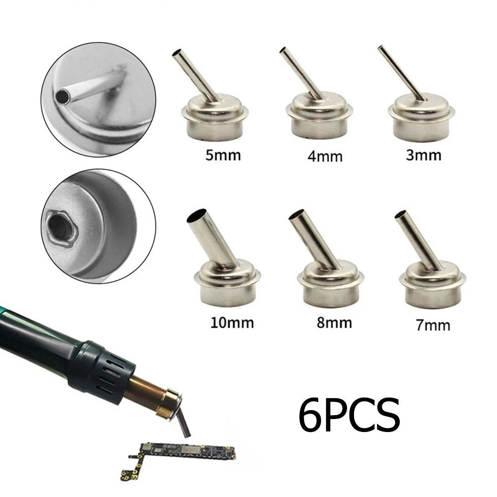 Curved Hot Nozzle Set of 6 (3mm/4mm/5mm/7mm/8mm/10mm)