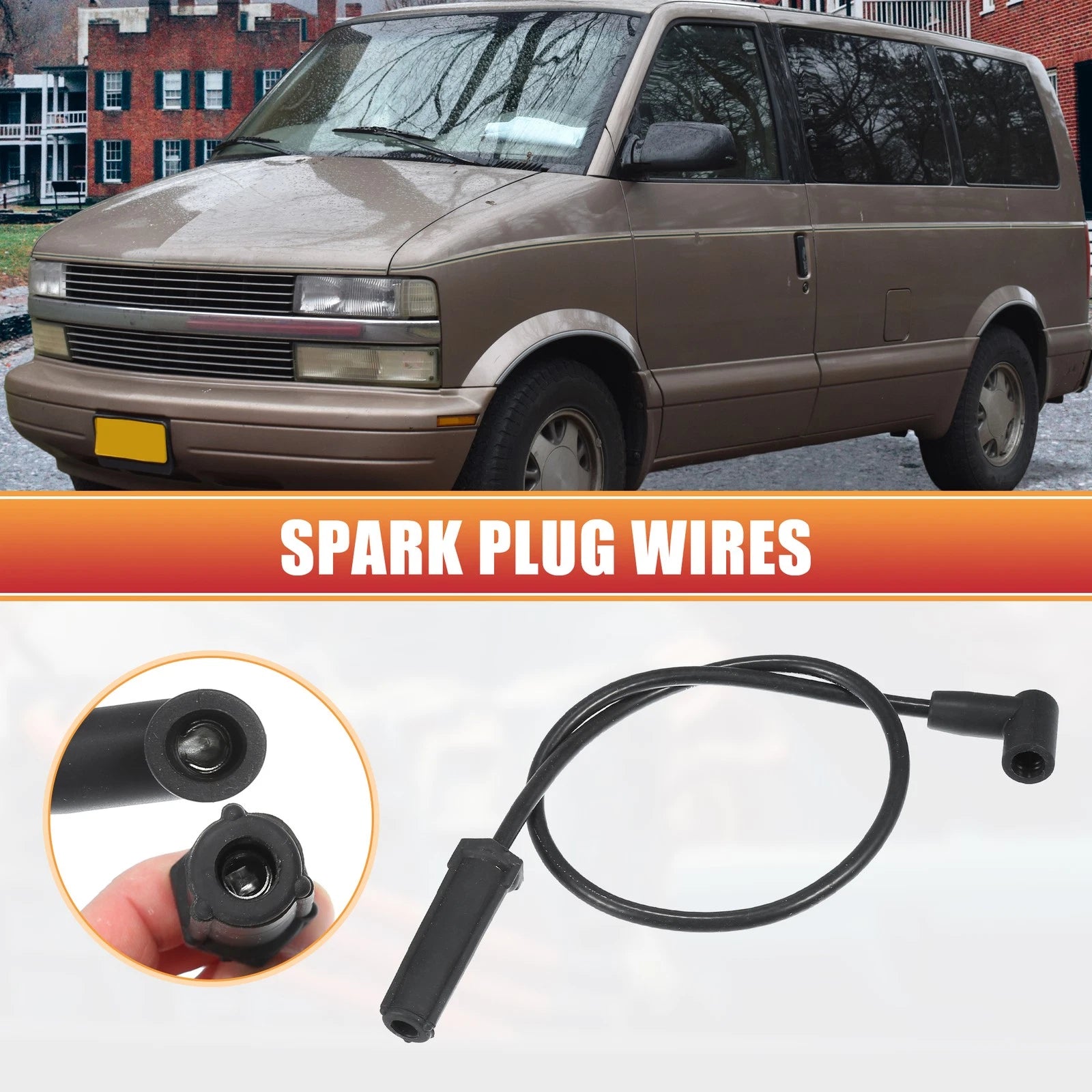 Ignition Coil and Spark Plug Wire Set for Chevrolet Astro G10 (2000–2005)