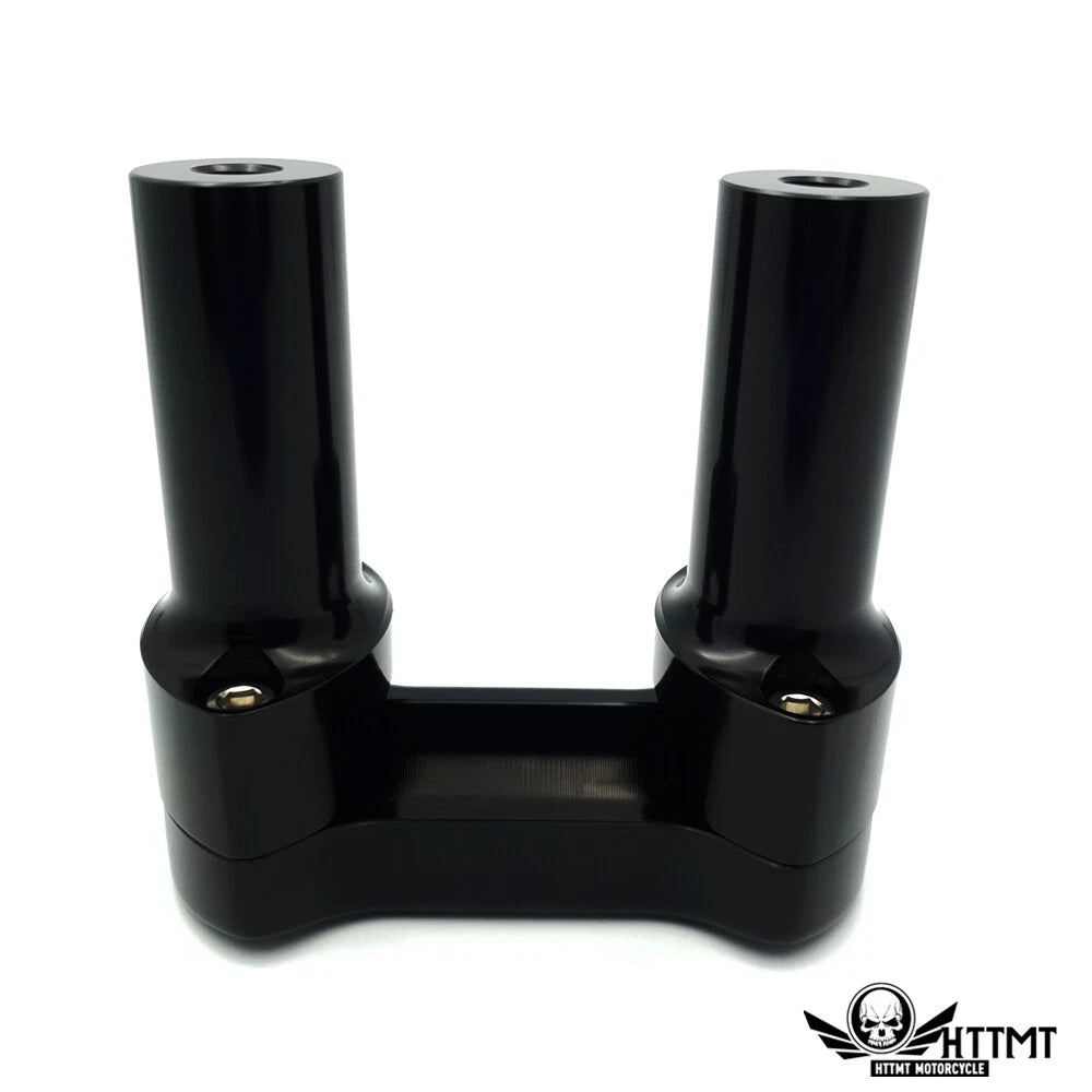 4" Tall Handlebar Riser/Top Clamp Kit for Harley (Fits )