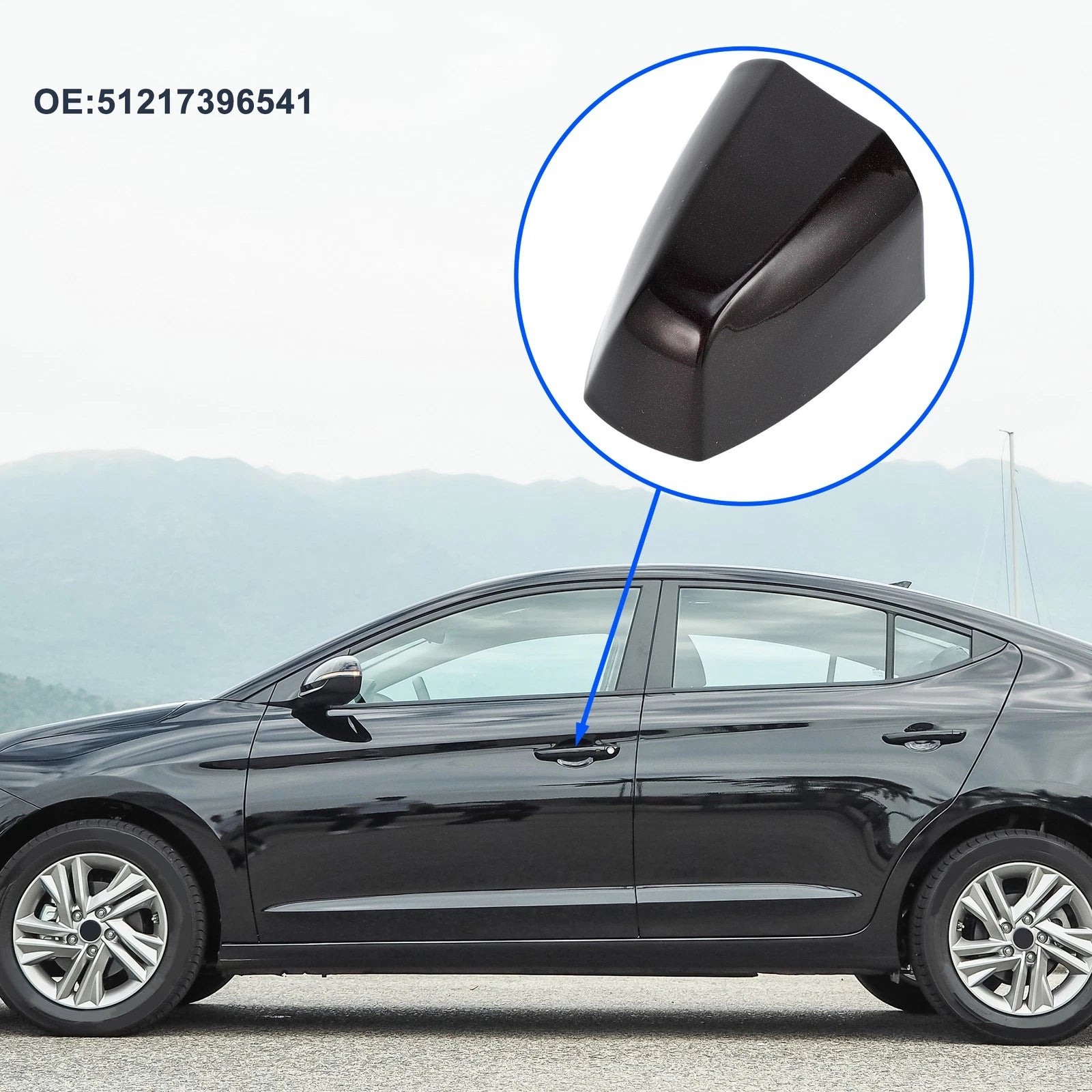 Front Left Door Handle Cover Cap Replacement for BMW X1 X2 (2015–2018)