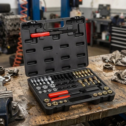 49 pc Thread Repair Tool Set for Automotive Applications