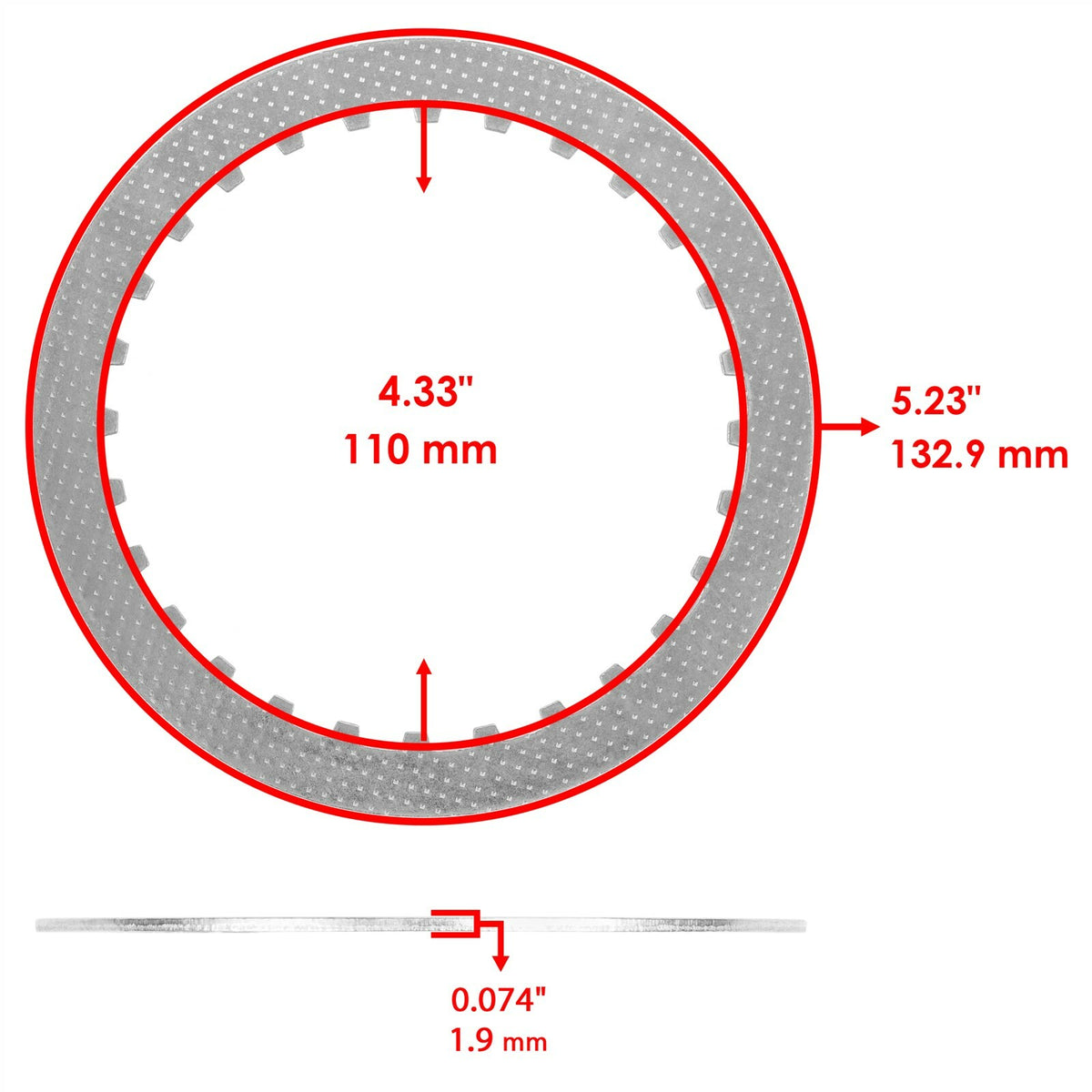 Clutch Friction Plate Kit for Suzuki GSX-R750 (2006–2008) Replacement