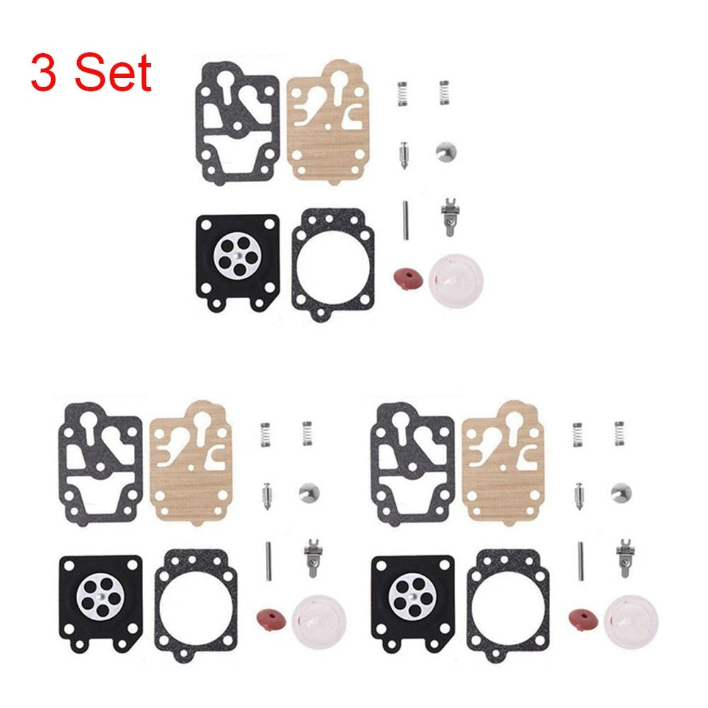 Set of 3 Carburetor Kits for Honda CG260 CG330 (43CC 52CC) 40-5/44F-5