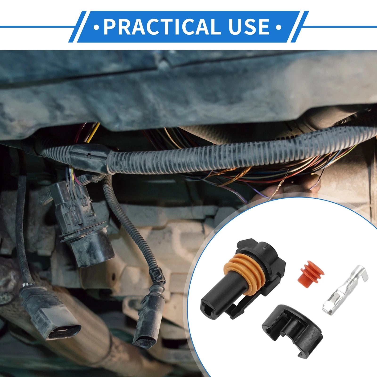Wiring Harness Connector Plug 1 Pin Replacement for Chevrolet Cadillac (193?)