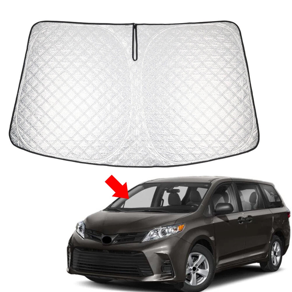Foldable Windshield Sun Shade Visor for Toyota Sienna (2011–2020)